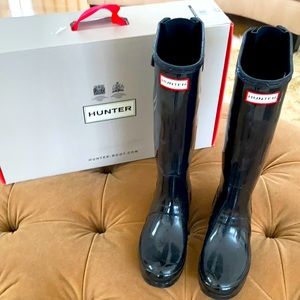 Hunter Glossy High Boots Rainboots